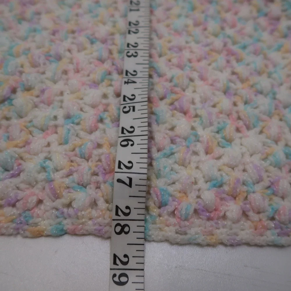 Homemade crocheted afghan baby blanket 25